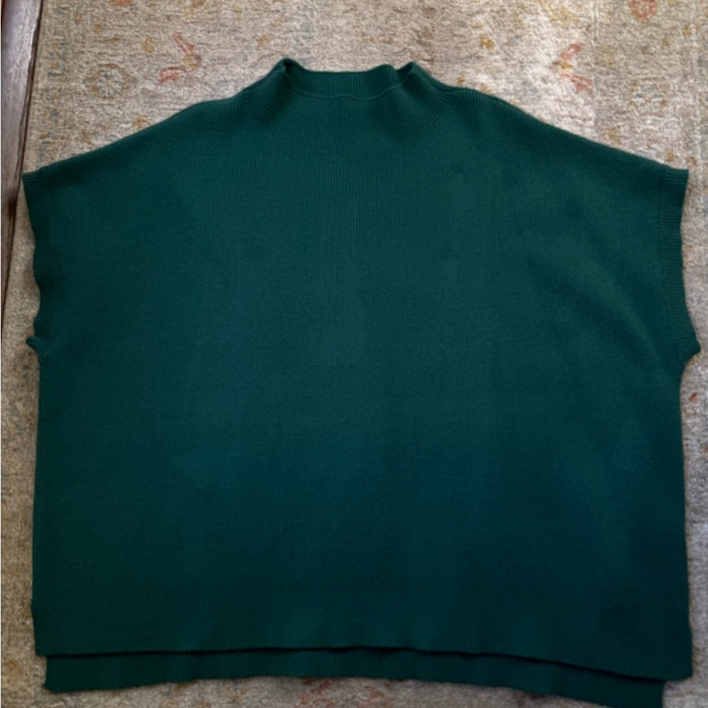 JODIEL Deep Teal/Forest Green Women's Turtleneck Sweater